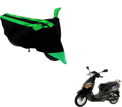 Amanzo Two Wheeler Cover for Hero(Electric Zippy, Black, Green)