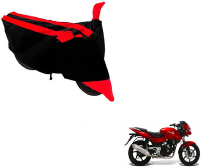 MOCKHE Two Wheeler Cover for Bajaj(Pulsar, Black, Red)