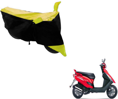 NIKS Two Wheeler Cover for Bajaj(Black, Yellow)