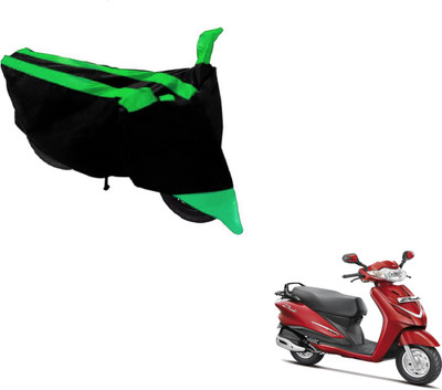 MOCKHE Two Wheeler Cover for Hero(Duet, Black, Green)
