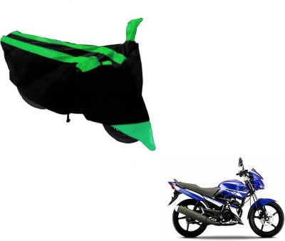 Flipkart SmartBuy Two Wheeler Cover for Yamaha(Gladiator, Black, Green)