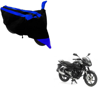 MOCKHE Two Wheeler Cover for Bajaj(Pulsar, Black, Blue)