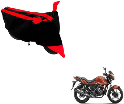 MOCKHE Two Wheeler Cover for Hero(CBZ Extreme, Black, Red)