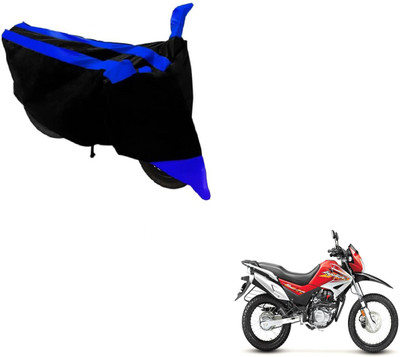 MOCKHE Two Wheeler Cover for Hero(Impulse, Black, Blue)