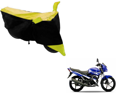 MOCKHE Two Wheeler Cover for Yamaha(Gladiator, Black, Yellow)