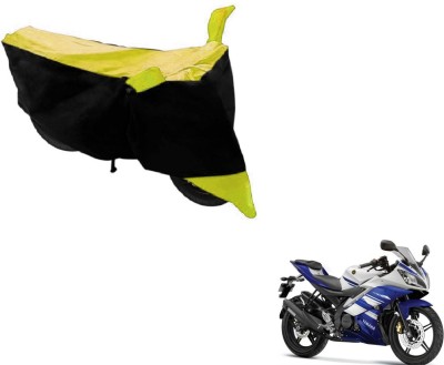 NIKS Two Wheeler Cover for Yamaha(YZF, Black, Yellow)