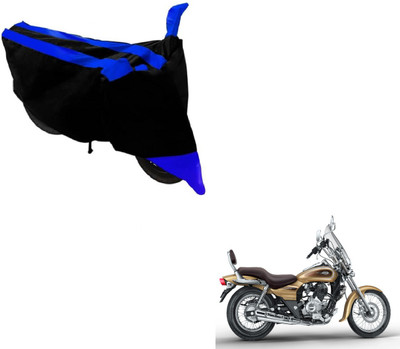MOCKHE Two Wheeler Cover for Bajaj(Avenger, Black, Blue)