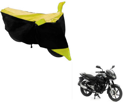 MOCKHE Two Wheeler Cover for Bajaj(Pulsar 150, Black, Yellow)