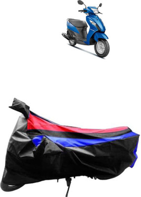 JVG Waterproof Two Wheeler Cover for Suzuki(Let's, Red, Blue, Black)