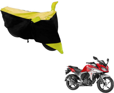 Flipkart SmartBuy Two Wheeler Cover for Yamaha(Fazer, Black, Yellow)