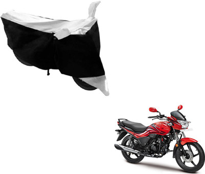 MOCKHE Two Wheeler Cover for Hero(Passion Xpro, Black, White)