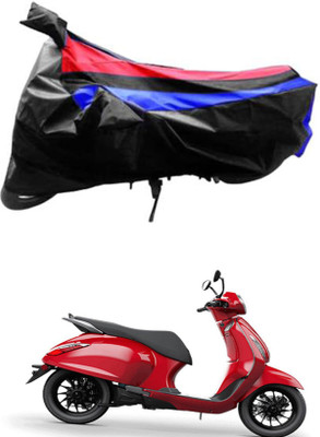 JVG Waterproof Two Wheeler Cover for Bajaj(Chetak, Red, Blue, Black)