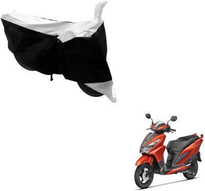 MOCKHE Two Wheeler Cover for Honda(Grazia, Black, White)
