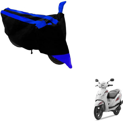 NIKS Two Wheeler Cover for TVS(Wego, Black, Blue)