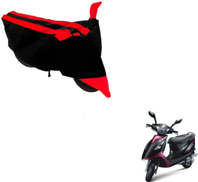 MOCKHE Two Wheeler Cover for TVS(Streek, Black, Red)
