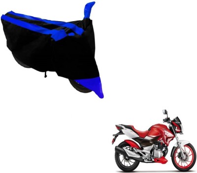 MOCKHE Two Wheeler Cover for Hero(Xtreme, Black, Blue)