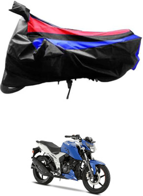 JVG Waterproof Two Wheeler Cover for TVS(Apache RTR 160 4V, Red, Blue, Black)