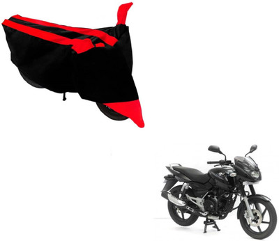 MOCKHE Two Wheeler Cover for Bajaj(Pulsar, Black, Red)