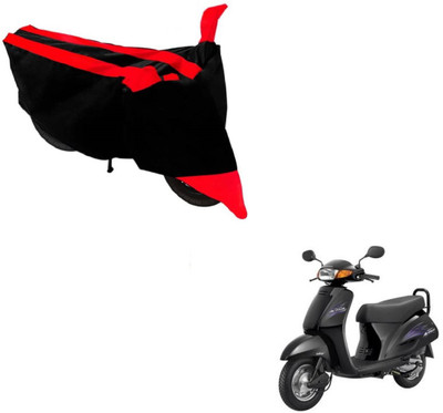MOCKHE Two Wheeler Cover for Honda(Activa, Black, Red)