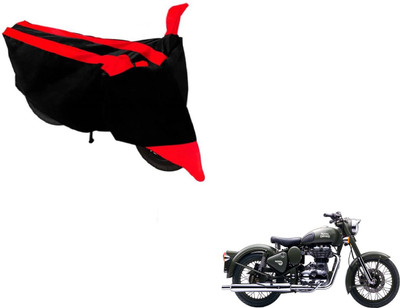 MOCKHE Two Wheeler Cover for Royal Enfield(Battle Green, Black, Red)