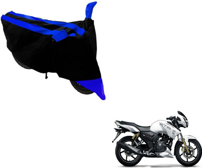 NIKS Two Wheeler Cover for TVS(Apache RTR 160, Black, Blue)