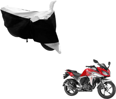 Amanzo Two Wheeler Cover for Yamaha(Fazer, Black, White)