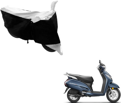 MOCKHE Two Wheeler Cover for Honda(Activa 3G, Black, White)