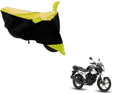 MOCKHE Two Wheeler Cover for Yamaha(SZ R, Black, Yellow)