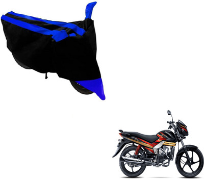 MOCKHE Two Wheeler Cover for Mahindra(Centuro, Black, Blue)