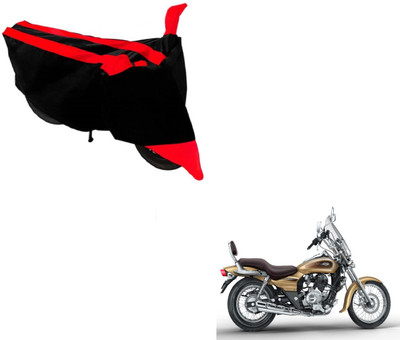 NIKS Two Wheeler Cover for Bajaj(Avenger, Black, Red)