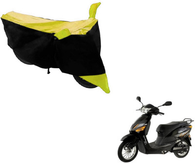 NIKS Two Wheeler Cover for Hero(Electric Zippy, Black, Yellow)