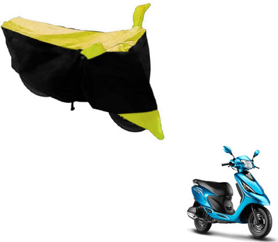 MOCKHE Two Wheeler Cover for TVS(Zest, Black, Yellow)