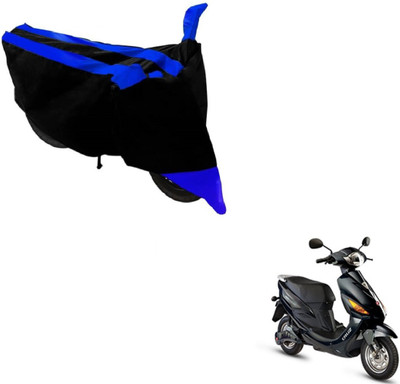 MOCKHE Two Wheeler Cover for Hero(Electric Cruz, Black, Blue)