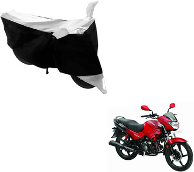 Flipkart SmartBuy Two Wheeler Cover for Hero(Glamour FI, Black, White)