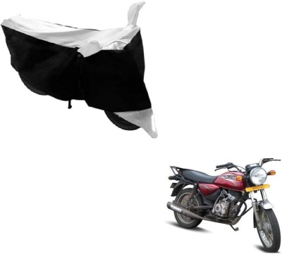 NIKS Two Wheeler Cover for Bajaj(Boxer, Black, White)