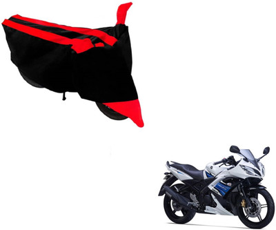 Amanzo Two Wheeler Cover for Yamaha(YZF R15 S, Black, Red)