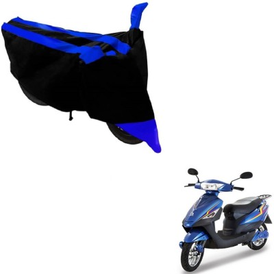 NIKS Two Wheeler Cover for Universal For Bike(Black, Blue)