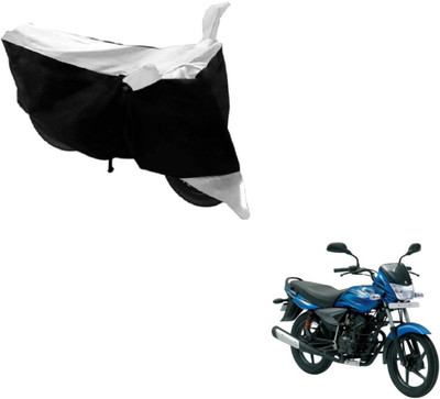 MOCKHE Two Wheeler Cover for Bajaj(Platina, Black, White)