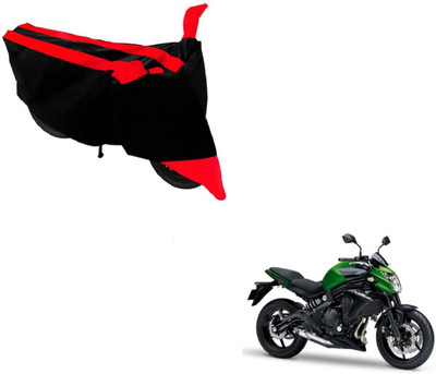 Flipkart SmartBuy Two Wheeler Cover for Kawasaki(Z250, Black, Red)