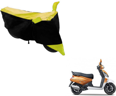 MOCKHE Two Wheeler Cover for Mahindra(Gusto, Black, Yellow)