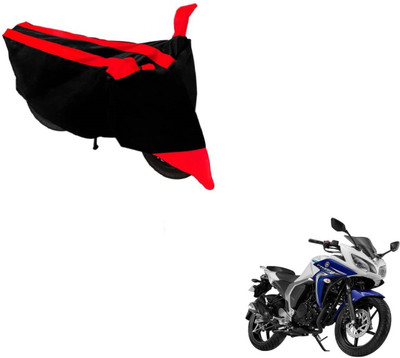 Amanzo Two Wheeler Cover for Yamaha(Fazer, Black, Red)