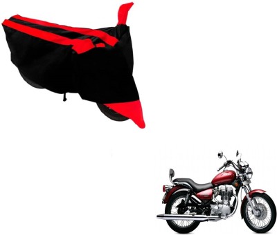 NIKS Two Wheeler Cover for Royal Enfield(Twin spark, Black, Red)