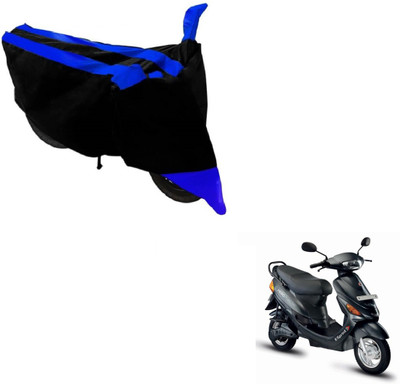 NIKS Two Wheeler Cover for Hero(E Sprint, Black, Blue)