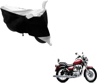 MOCKHE Two Wheeler Cover for Royal Enfield(Twin spark, Black, White)