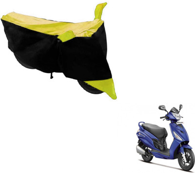 MOCKHE Two Wheeler Cover for Hero(Maestro Edge, Black, Yellow)