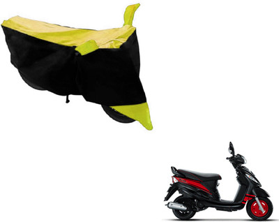 MOCKHE Two Wheeler Cover for Mahindra(Rodeo, Black, Yellow)
