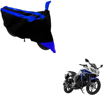 NIKS Two Wheeler Cover for Yamaha(Fazer, Black, Blue)