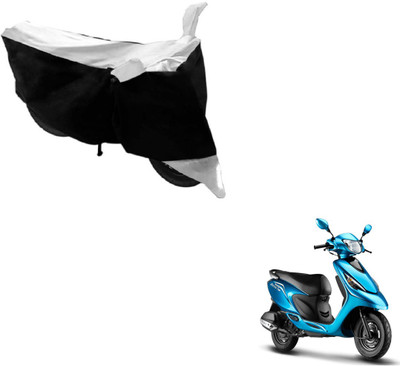 MOCKHE Two Wheeler Cover for TVS(Zest, Black, White)