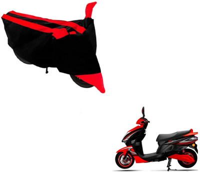Flipkart SmartBuy Two Wheeler Cover for Kinetic(Nova, Black, Red)
