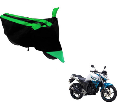 MOCKHE Two Wheeler Cover for Yamaha(FZ-S, Black, Green)